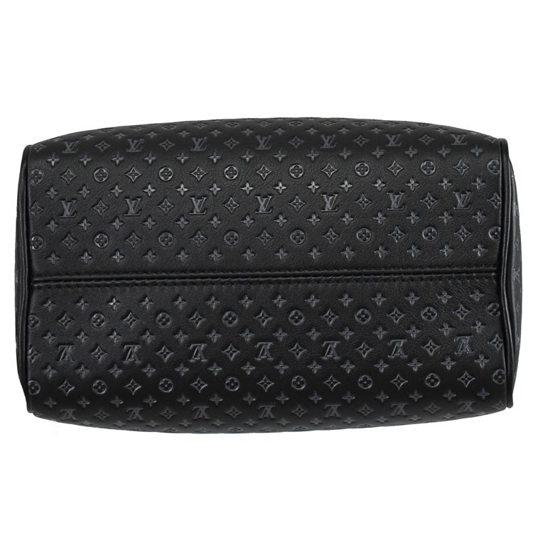 Louis Vuitton/LV 路易威登 Louis Vuitton LV M22595 SPEEDY BANDOULIERE 20 壓花小牛皮兩用波士頓包.黑