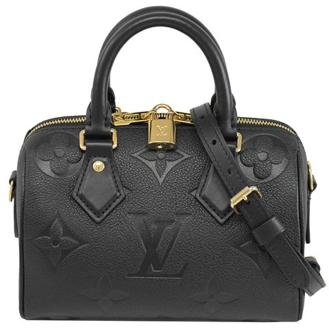 Louis Vuitton LV M58953 SPEEDY BANDOULIERE 20 經典花紋兩用波士頓包.黑