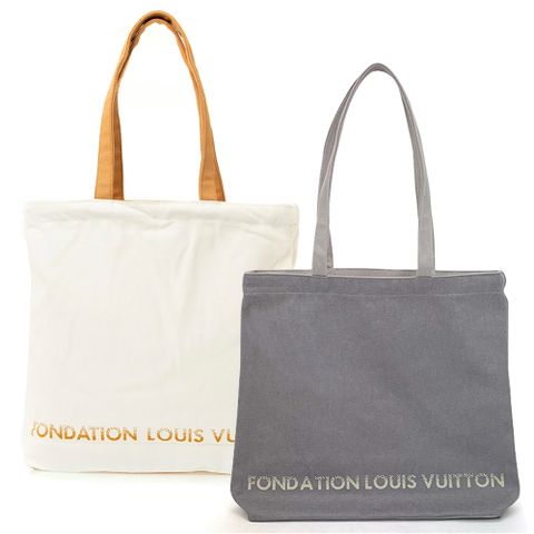 Louis Vuitton LV 限量版博物館基金會帆布袋 (兩色可選)