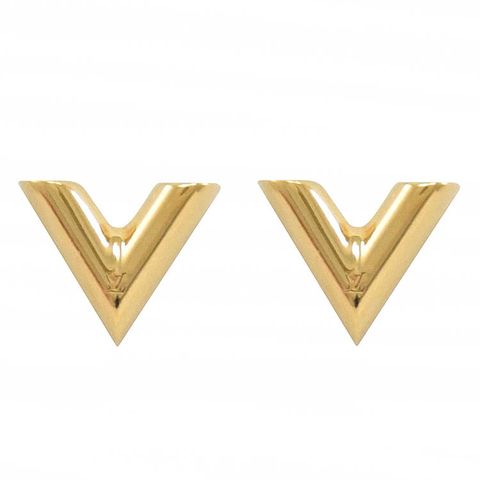 Louis Vuitton Essential v stud earrings (M63208, M68153)