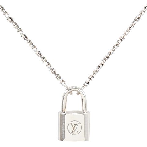 Louis Vuitton 路易威登 Louis Vuitton LV Silver Lockit 限量經典LOGO鎖頭純銀吊墜.銀 現貨