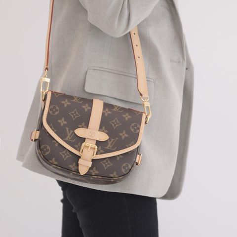 Louis Vuitton 路易威登 LV Saumur BB 經典Monogram帆布兩用馬鞍包 現貨