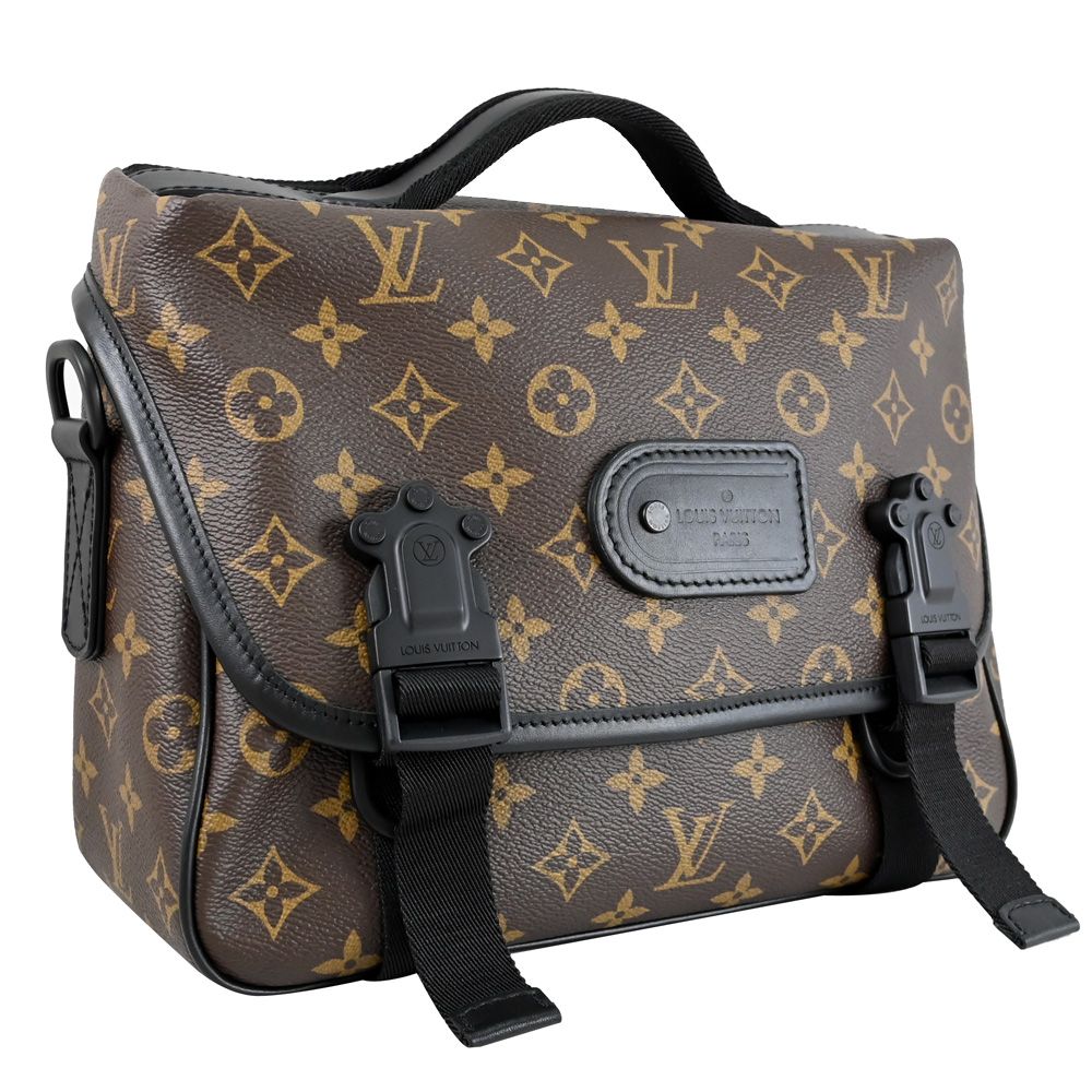 Louis Vuitton/LV 路易威登 Louis Vuitton LV TRAIL 經典花紋翻蓋釦式兩用包/郵差包 現貨