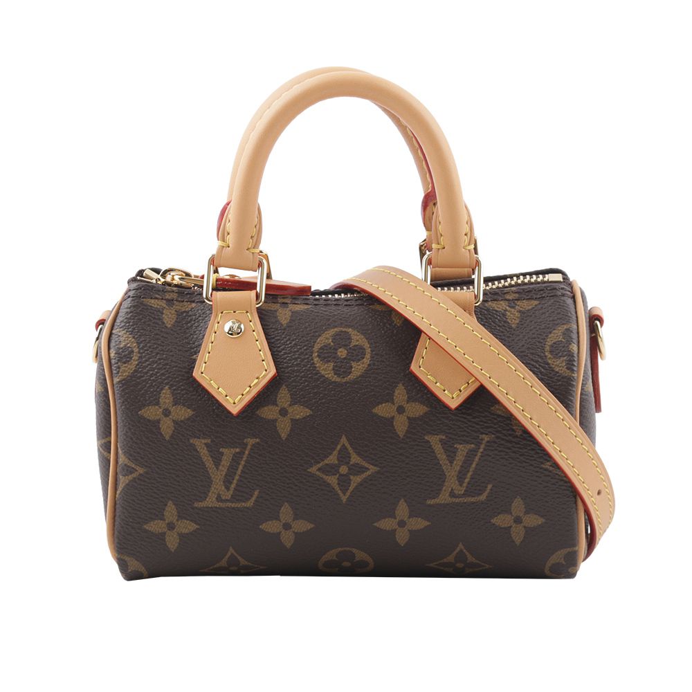 Louis Vuitton Monogram Nano Speedy 塗層帆布二用包