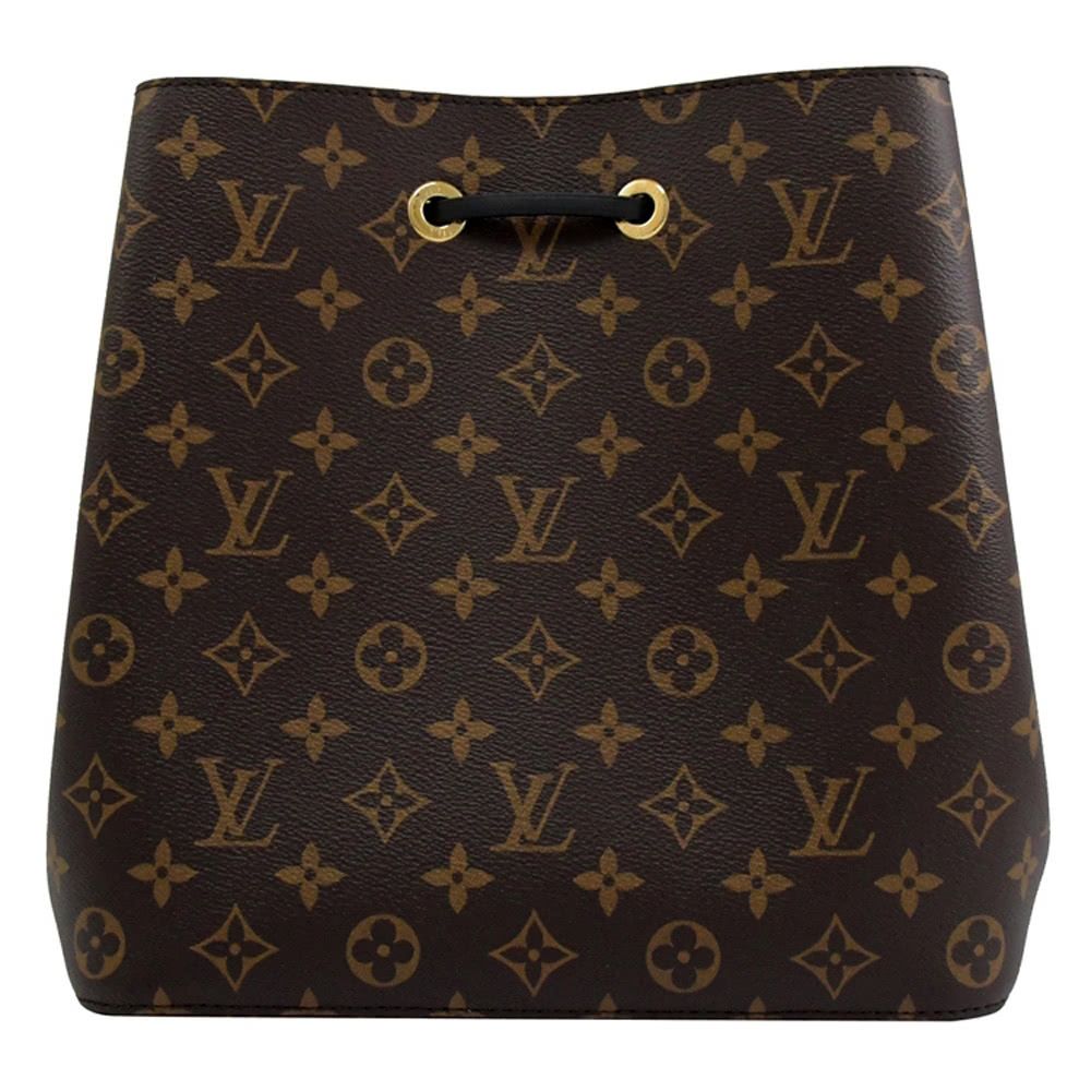 Louis Vuitton/LV 路易威登 Louis Vuitton LV Neonoe 經典花紋肩斜兩用水桶包.黑邊 現貨