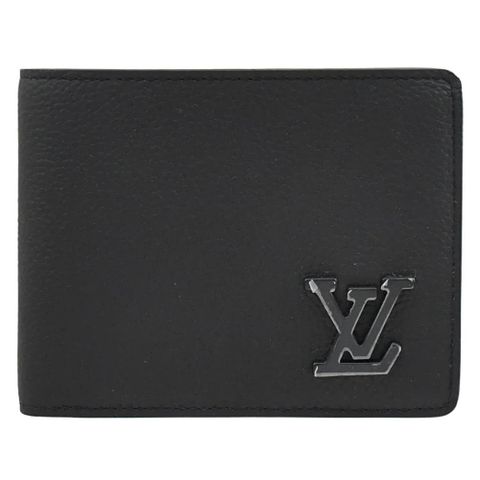 Louis Vuitton LV Multiple 質感小牛皮對開5卡短夾.黑 現貨