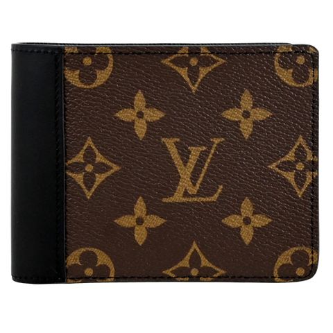 Louis Vuitton LV Portefeuille Multiple 經典花紋拼接對開短夾 現貨