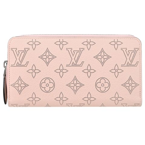 Louis Vuitton 路易威登 Louis Vuitton LV Mahina 經典花紋小牛皮拉鍊長夾.花瓣粉 現貨