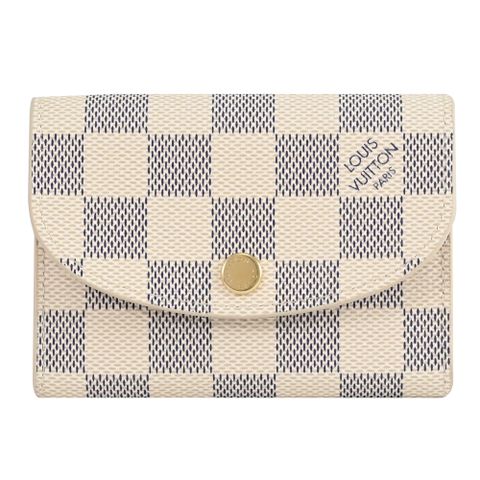 Louis Vuitton 路易威登 Louis Vuitton LV Rosalie 經典棋盤格信用卡零錢包.白 現貨