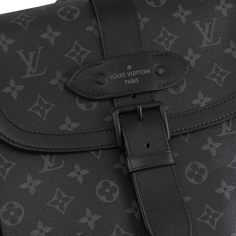 Louis Vuitton 路易威登 M45913 SAUMUR 經典花紋大容量商旅雙肩後背包 現貨