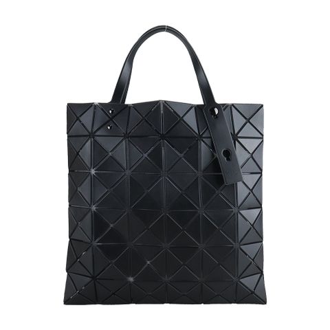 ISSEY MIYAKE 三宅一生 BAOBAOLUCENT 皮革霧感6X6手提包-黑