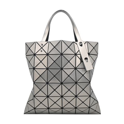 ISSEY MIYAKE 三宅一生 BAOABO金屬光6X6手提包-銀