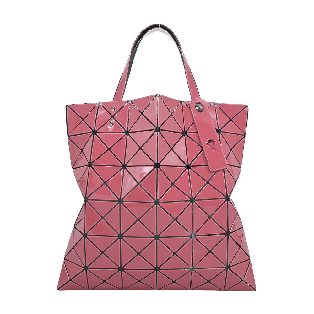 Issey Miyake 三宅一生   BAOBAO 6x6亮面雙色手提包-淺粉紅粉