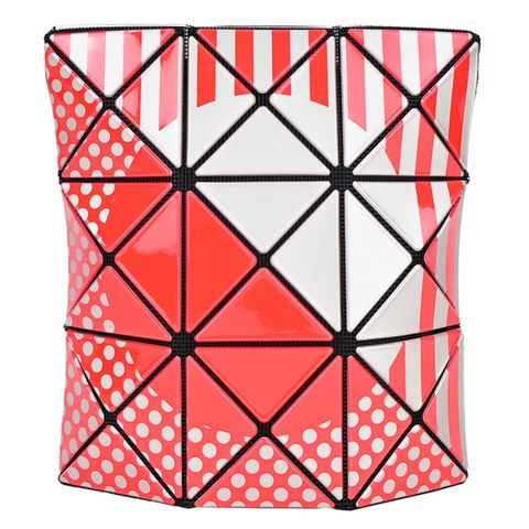 ISSEY MIYAKE 三宅一生 BAOBAO 紀念版拼色萬用包-紅