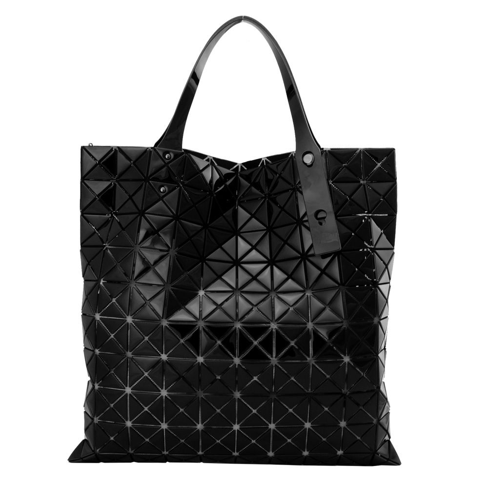 Issey Miyake 三宅一生  BAOBAO 鏡面方格10x10肩背包(黑)