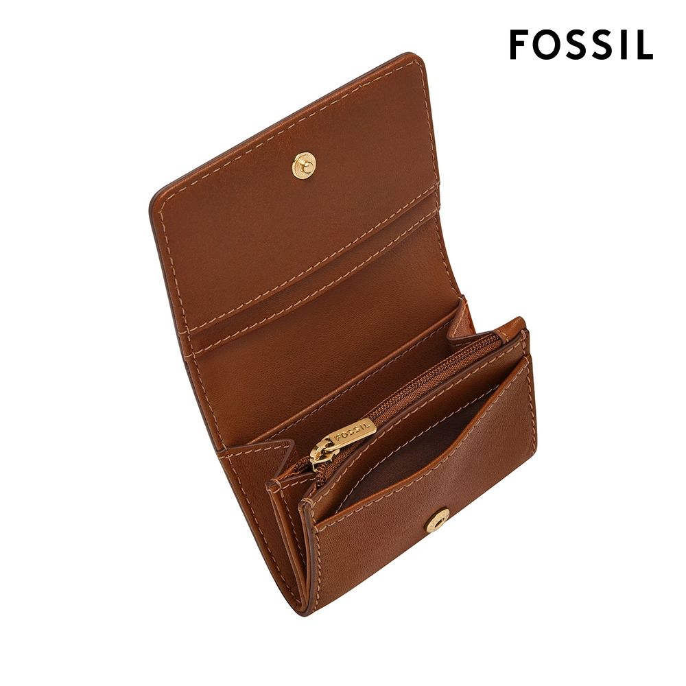 FOSSIL FOSSIL Lennox 真皮輕巧短夾 (2色可選)
