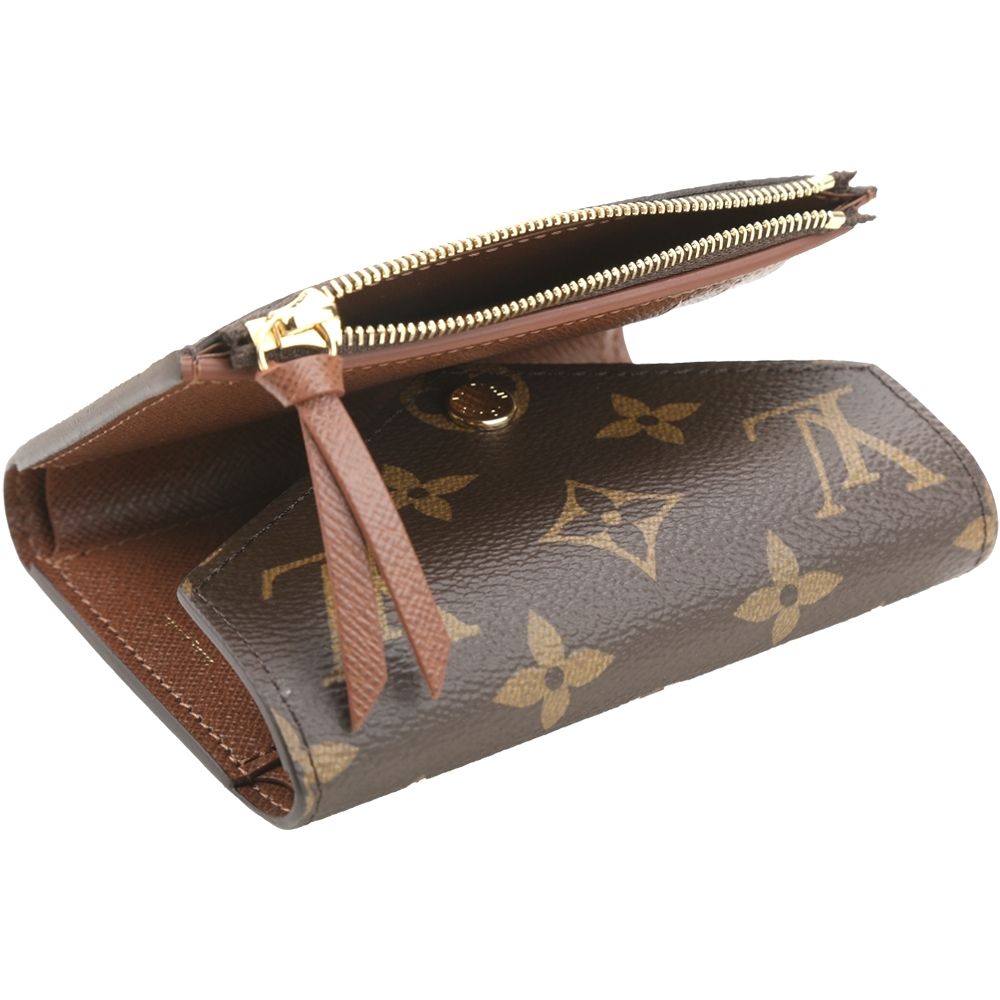 Louis Vuitton 路易威登 M62472 Victorine 老花帆布信封三折短夾(咖啡色/咖啡色內裡)