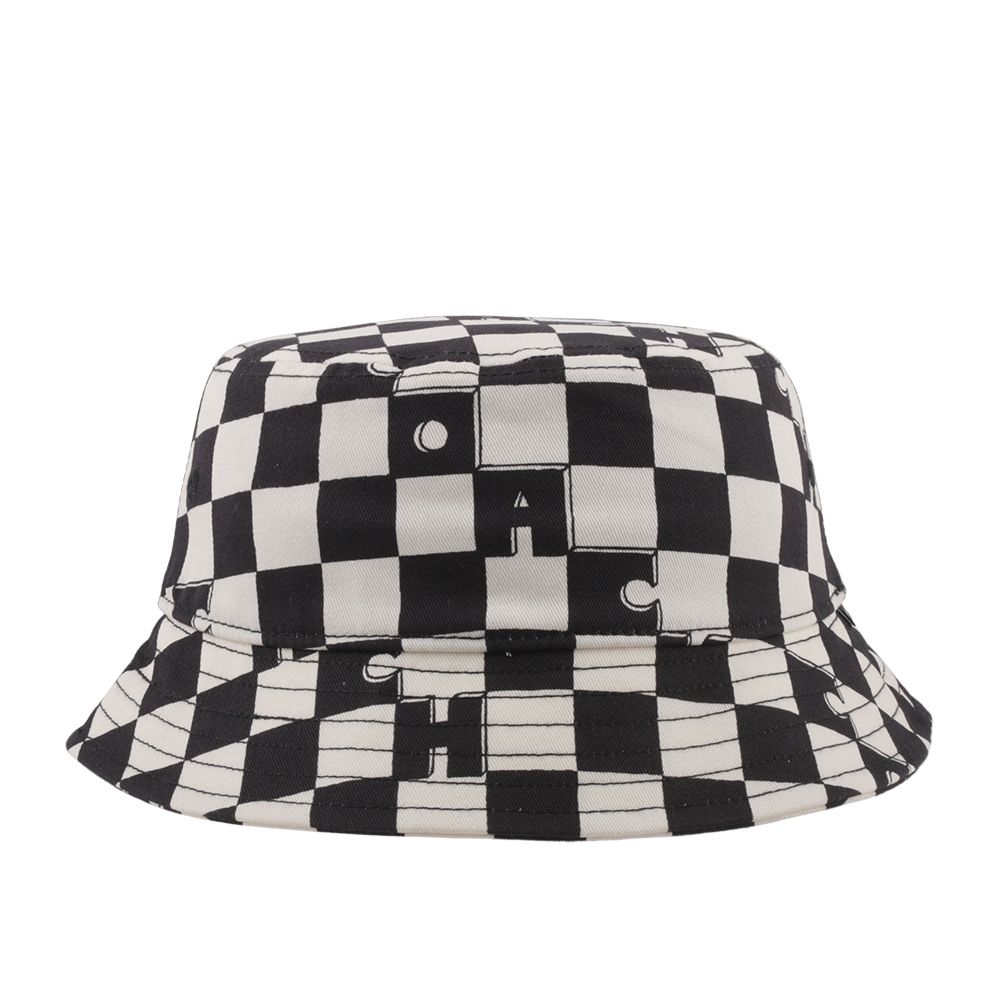 COACH 棋盤格圖案棉質漁夫帽XS-S(奶油白/黑色) CS586 - PChome 24h購物