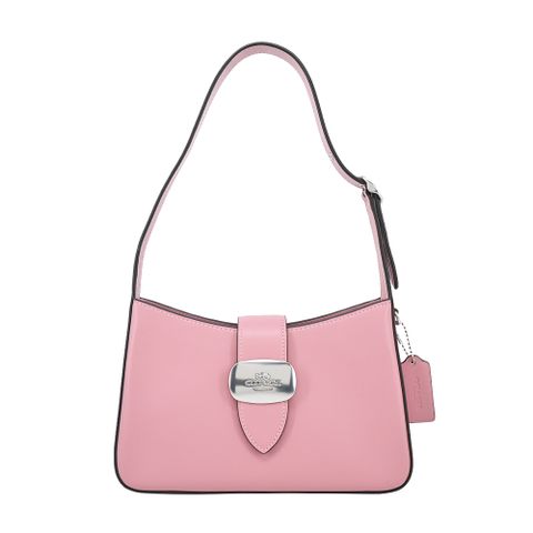 COACH  ELIZA 專櫃款防刮皮革手提/肩背包(淺粉)