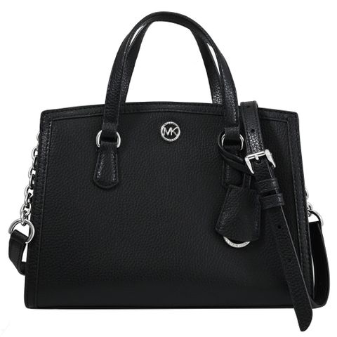 Michael Kors CHANTAL 簡約金屬LOGO三層兩用包.黑