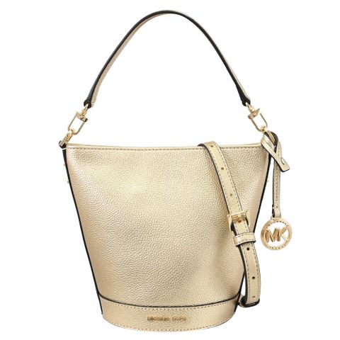 Michael Kors TOWNSEND 簡約LOGO兩用水桶包.金