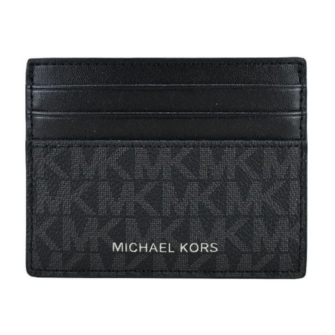 Michael Kors MK滿版六卡名片夾-黑