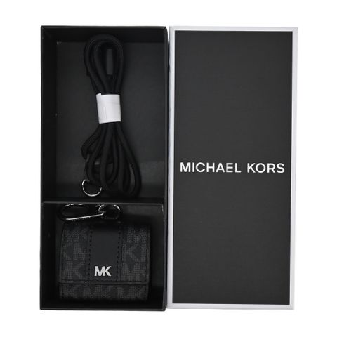 MICHAEL KORS GIFTING PVC AirPods Pro耳機掛繩保護套禮盒-黑