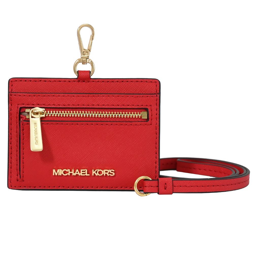 Michael Kors  JET SET TRAVEL 頸掛證件零錢包.紅