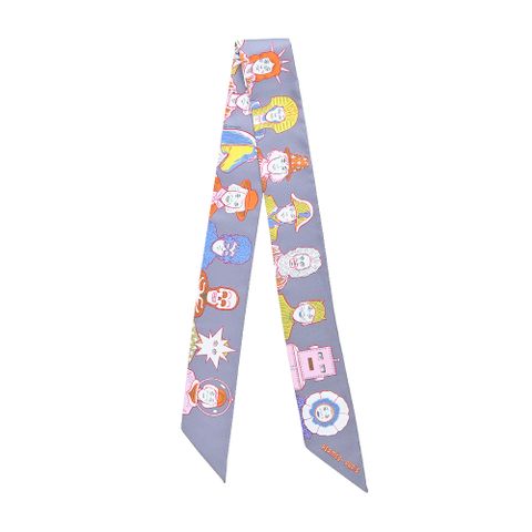 HERMES Dress Code 穿搭守則 Twilly 絲巾(灰紫)