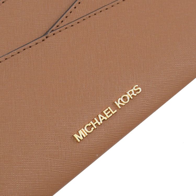 Michael Kors  JET SET TRAVEL 防刮扁式手拿包.咖