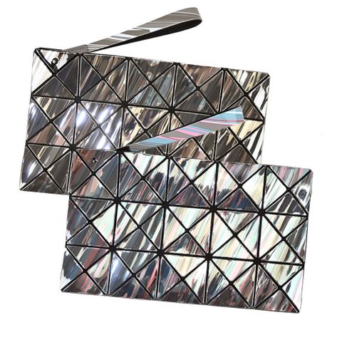 ISSEY MIYAKE 三宅一生BAOBAO 3x5 鏡面木紋手拿包