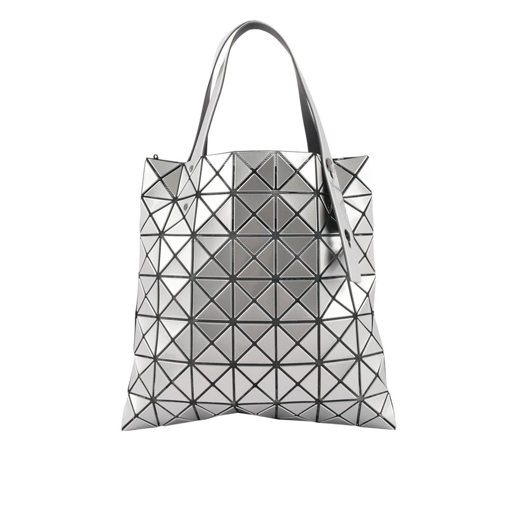 Issey Miyake 三宅一生  BAO BAO PRISM 7X7 亮面手提包(銀色) BB26AG047 91