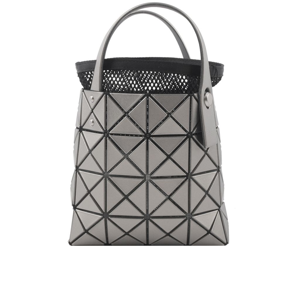 Issey Miyake 三宅一生 ISSEY MIYAKE BAO BAO LUCENT BOXY 4X4 迷你金屬色手提包(銀色)