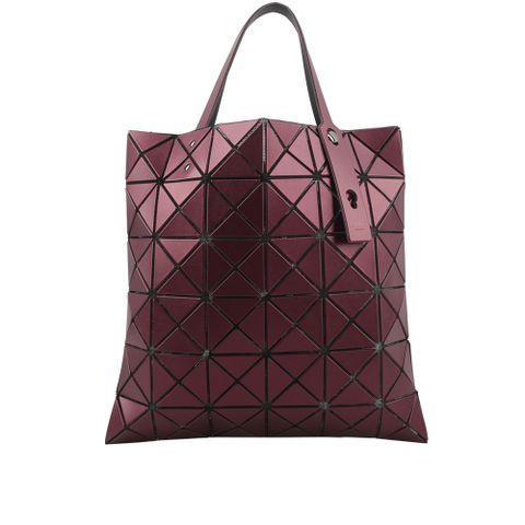 ISSEY MIYAKE BAO BAO Lucent 6x6 金屬感設計托特包(酒紅色)