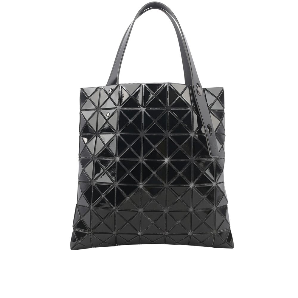 Issey Miyake 三宅一生 ISSEY MIYAK BAO BAO PRISM 7X7 亮面手提包(黑色)