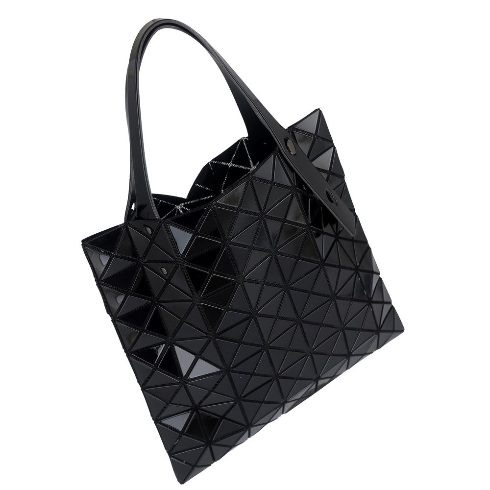 Issey Miyake 三宅一生BAOBAO 黑亮面方格7x7側肩/手提包- PChome