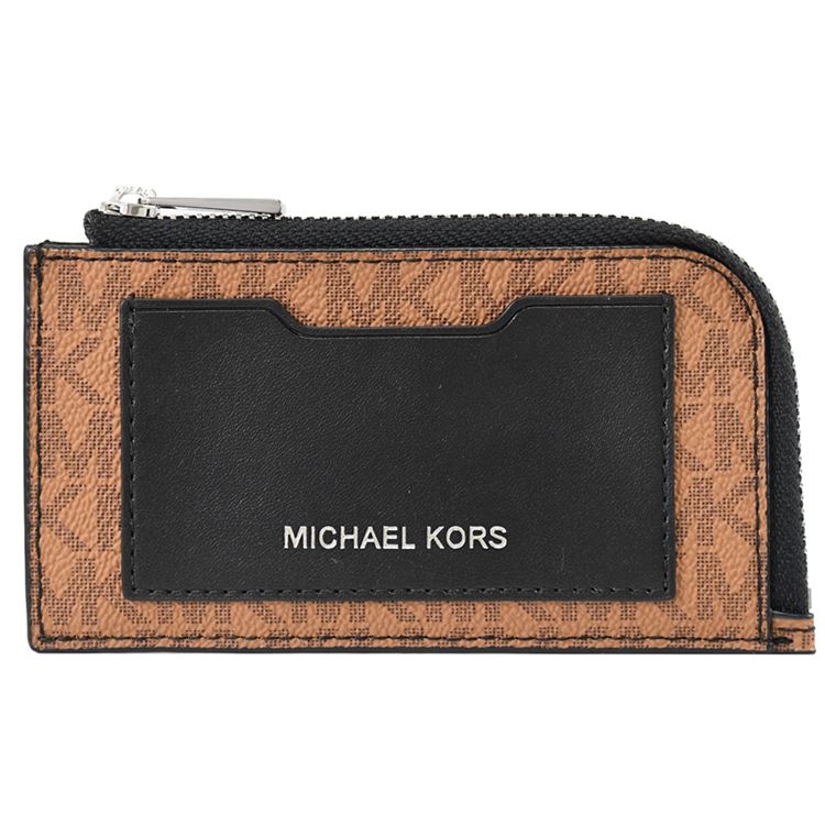 Michael Kors  GIFTING 滿版字母多卡式零錢包.淺棕