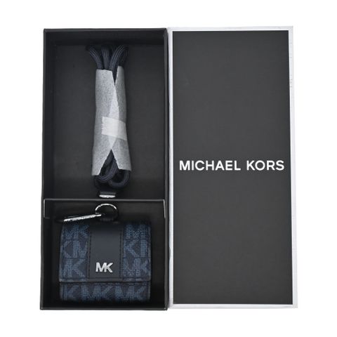 MICHAEL KORS GIFTING PVC AirPods Pro耳機掛繩保護套禮盒-深藍