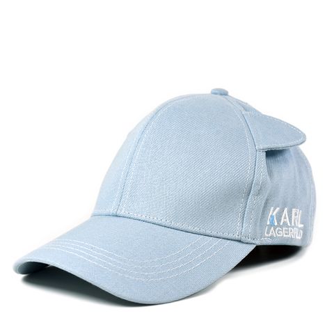 KARL LAGERFELD 貓咪耳朵棒球帽-藍色