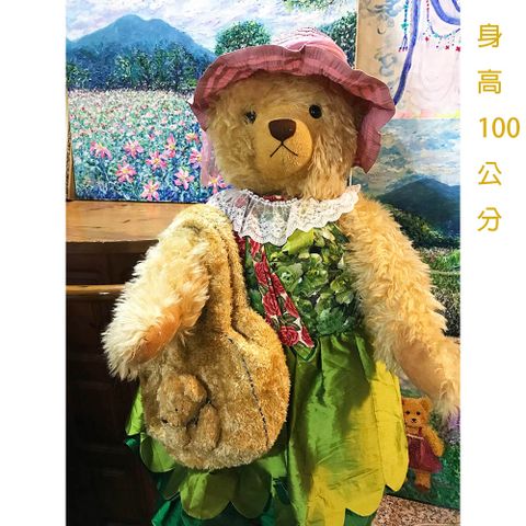 【TEDDY工坊】TEDDY泰迪熊時尚高級可愛黃金亮毛泰迪熊大手提包大容量泰迪熊造型手提包精品包泰迪熊EL RU6G.3WU61L