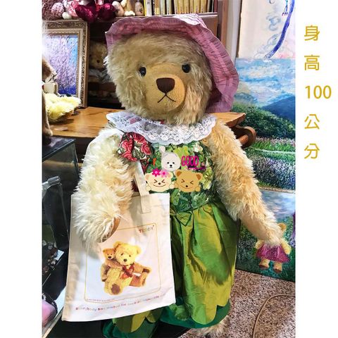 【 TEDDY工坊】台灣製TEDDY泰迪熊細緻密實帆布手提袋手提包側背包時尚美觀實用， MIT台灣製大容量耐重耐洗密實帆布手提袋側背包。