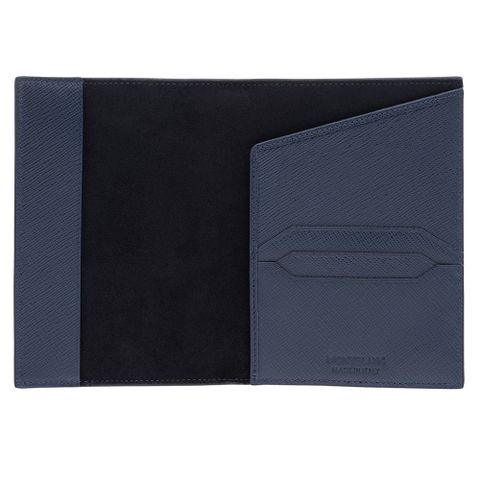 MONTBLANC 匠心系列護照夾 (深藍色)
