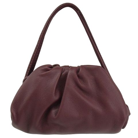 BOTTEGA VENETA 577816 迷你頸掛/手提雲朵包.酒紅