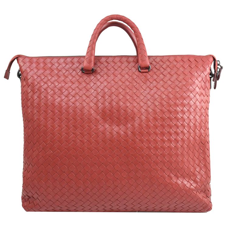 BOTTEGA VENETA 寶緹嘉  623976 手工編織小羊皮兩用包.暗紅