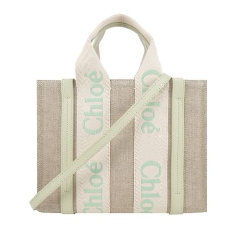 Chloe Woody tote bag帆布迷你兩用包(小號/淺綠)