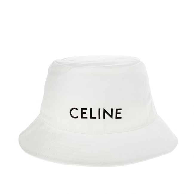 CELINE 新款CELINE棉質GABARDINE混紡漁夫帽(白色) - PChome 24h購物