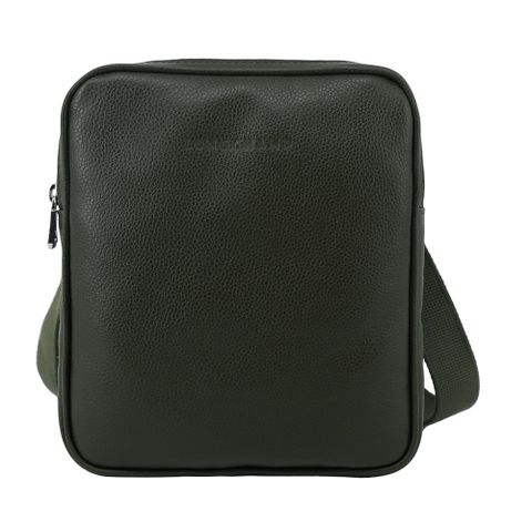 LONGCHAMP LE FOULONNÉ 系列牛皮方形斜背包(小/卡其綠)