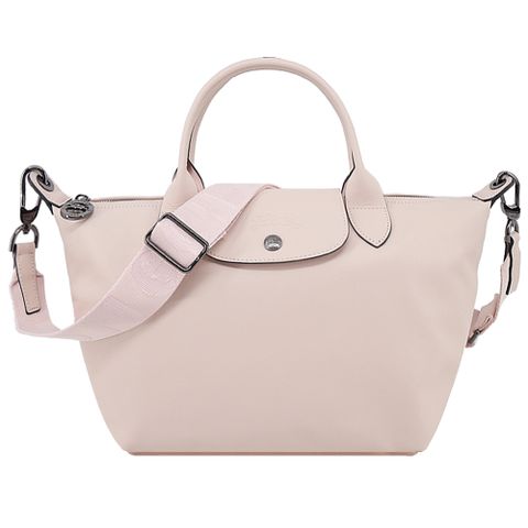 LONGCHAMP LE PLIAGE XTRA系列牛皮手提/斜背兩用水餃包(小/裸粉)