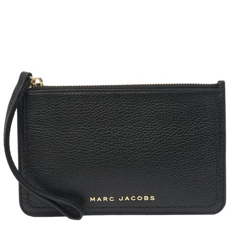 MARC JACOBS 【 馬克賈伯】Groove 金屬LOGO防刮皮革拉鍊式手拿包 多色可選