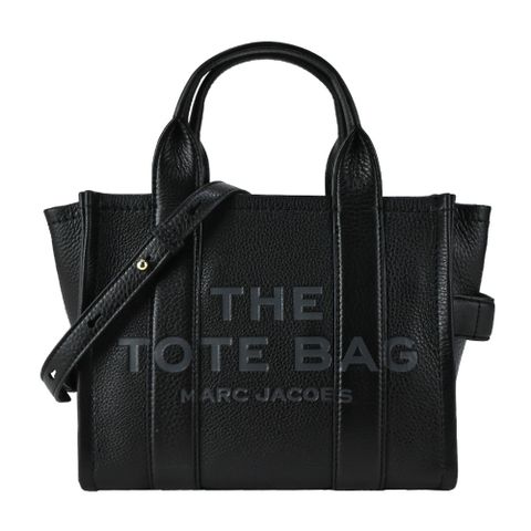 MARC JACOBS MJ THE LEATHER TOTE 皮革兩用托特包-迷你/黑